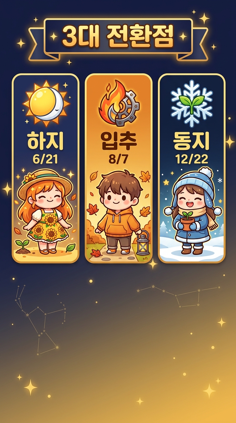 3개의 결정적 전환점이 있어요