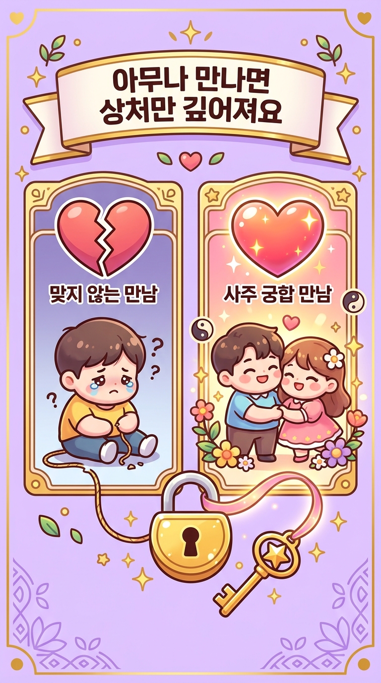 아무나 만나면 오히려 독이에요