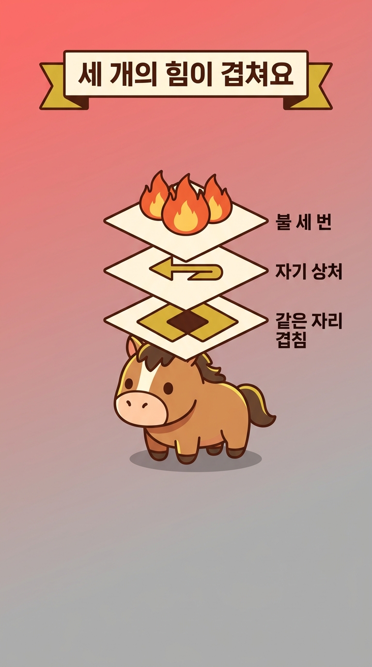 말띠 해에는 세 개의 힘이 겹쳐요