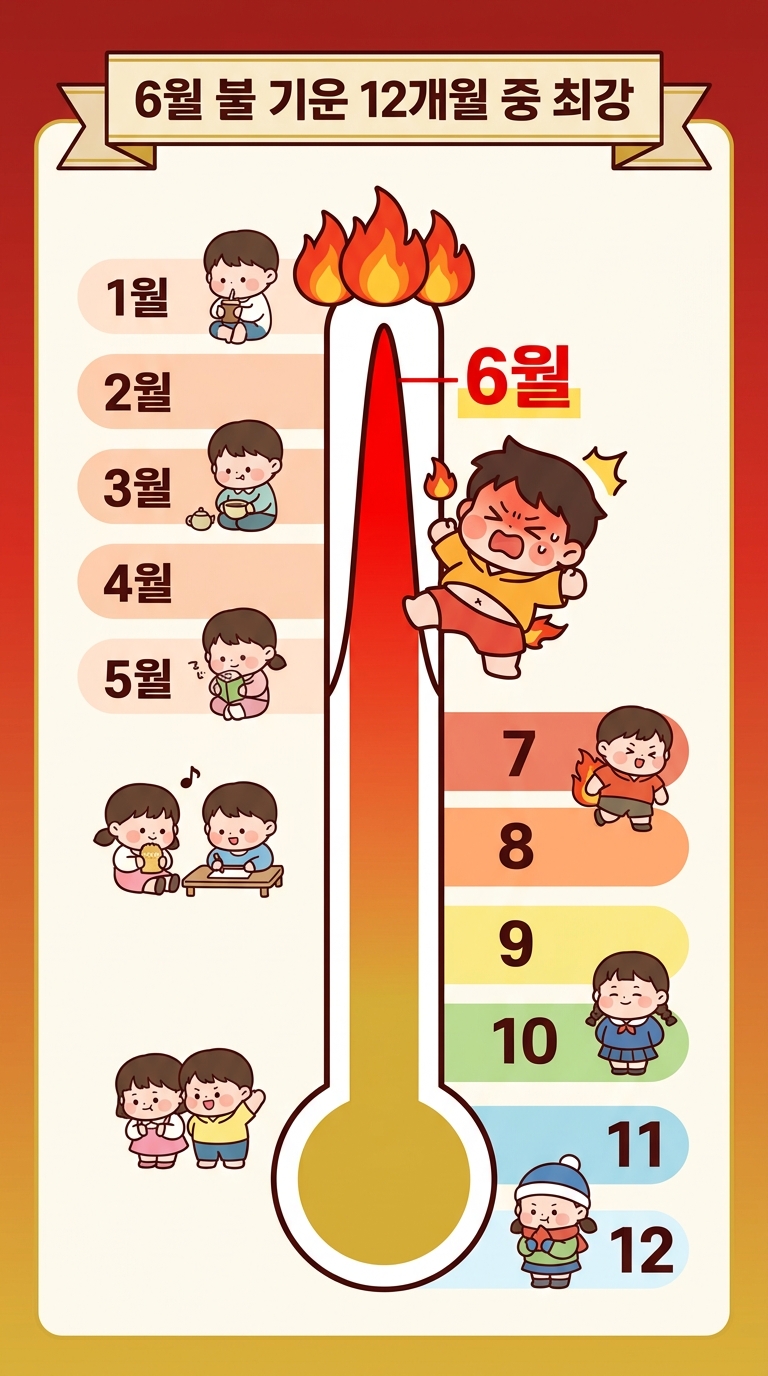 6월은 한 해 중 불 기운이 가장 센 달이에요