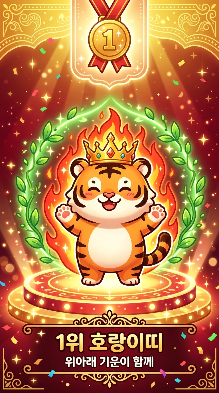 1위 호랑이띠 이중으로 빛나는 달