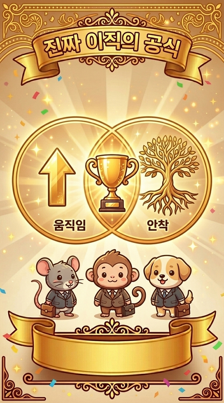 이직 유리 = 움직임 + 안착