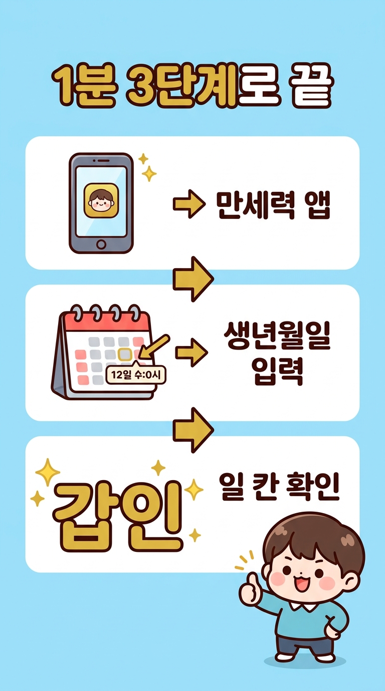 내 일주 1분에 찾는 법