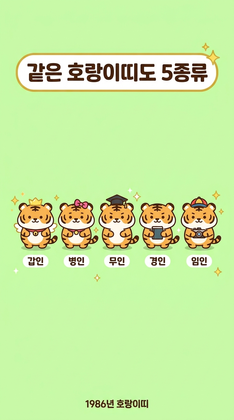 같은 호랑이띠도 5종류