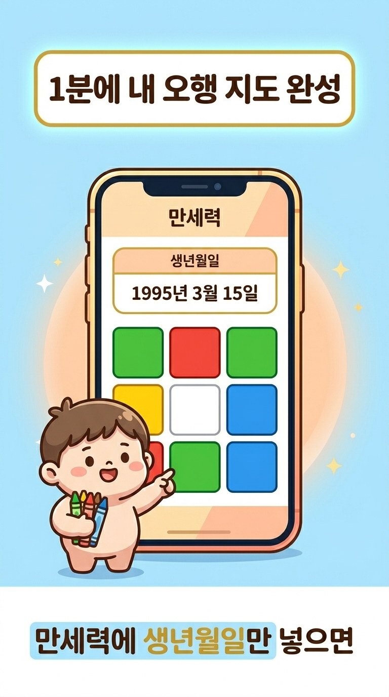 1분에 내 오행 지도 완성