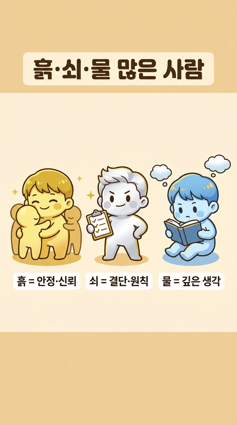 흙·쇠·물 많은 사람