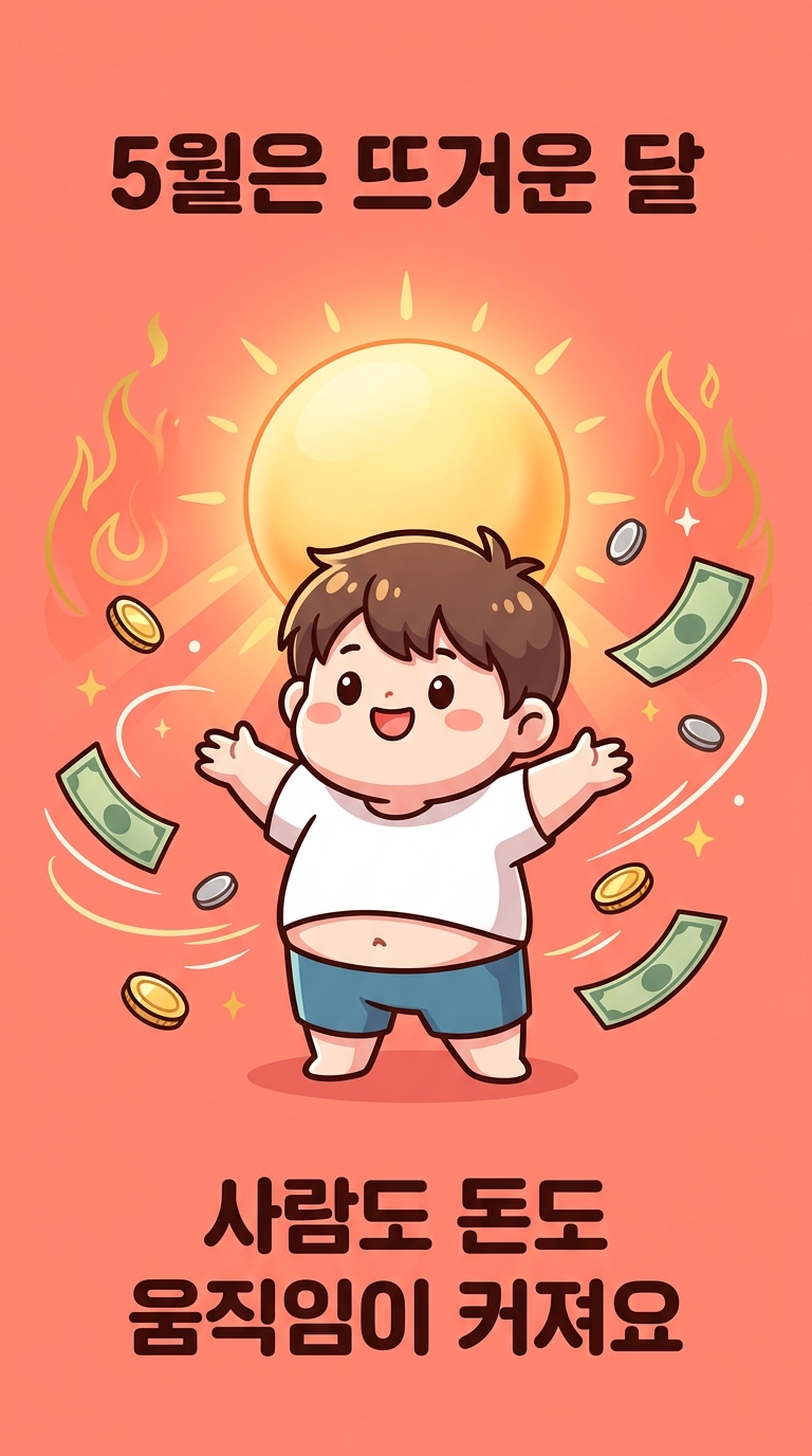 5월은 뜨거운 기운 폭발