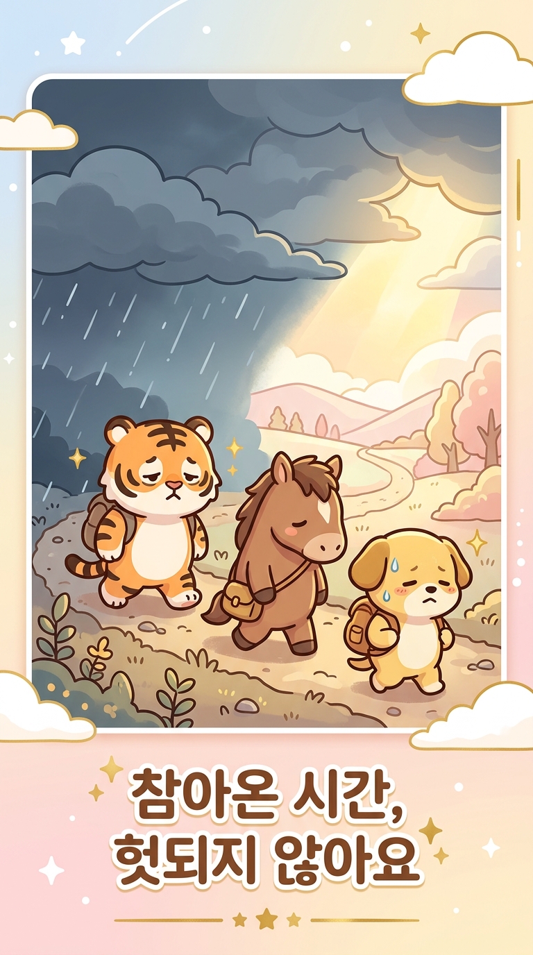 참아온 시간, 헛되지 않아요