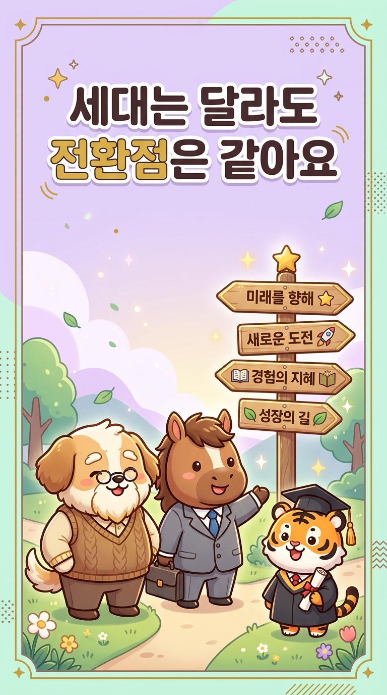 세대는 달라도 전환점은 같아요